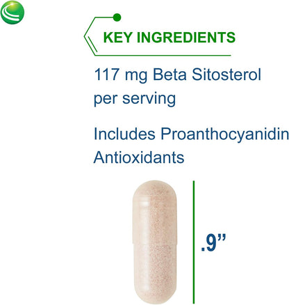 Sterol 117 - Plant Sterols Supplement, Phytosterol Supplement for Men & Women, Health & Wellness Support with Beta Sitosterol - 60 Vegetarian Capsules