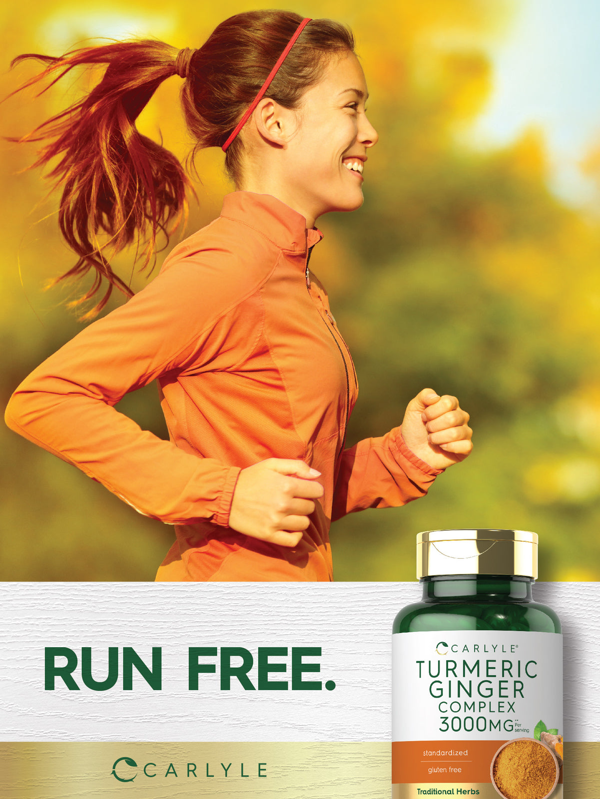 Turmeric Curcumin & Ginger Complex 3000Mg | 120 Softgels | by Carlyle