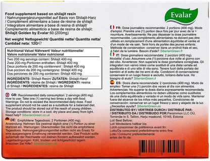 Shilajit Golden Siberian Altai 60 Tabs