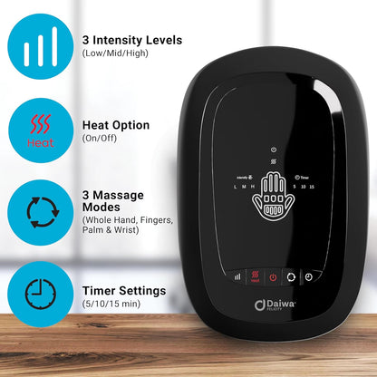 Acu Palm Pro Cordless Hand Massager with Heat & Compression for Arthritis, Carpal Tunnel & Finger Relief, HSA/FSA Eligible