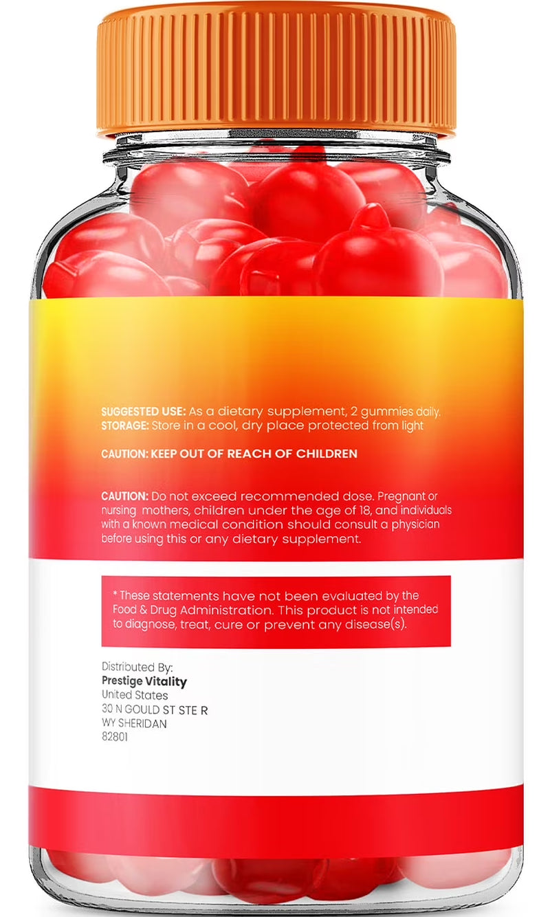 (2 Pack) Pure Fuel Gummies - Pure Fuel Apple Cider Vinegar Gummy Supplement for Energy - Pure Fuel Keto Gummies Dietary Supplement (120 Gummies)