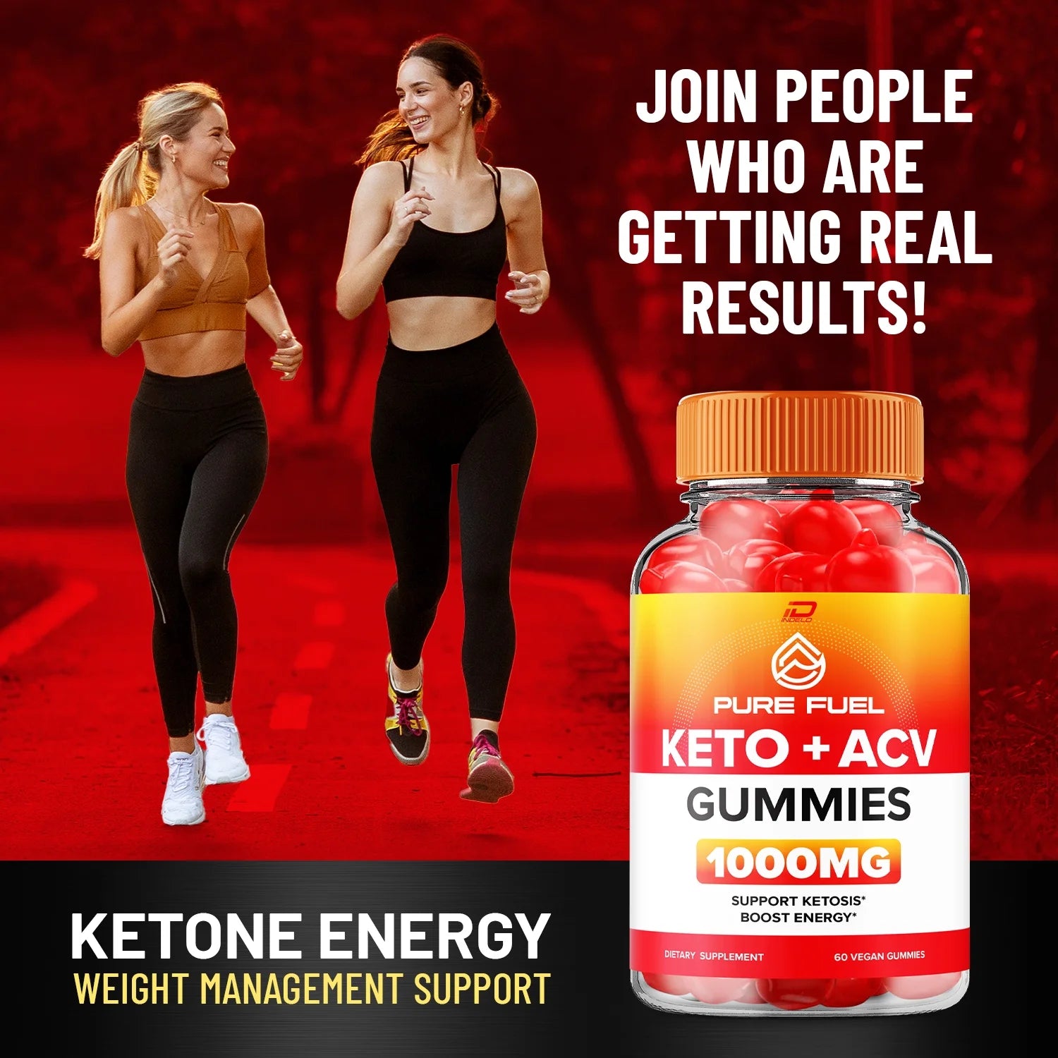 (2 Pack) Pure Fuel Gummies - Pure Fuel Apple Cider Vinegar Gummy Supplement for Energy - Pure Fuel Keto Gummies Dietary Supplement (120 Gummies)
