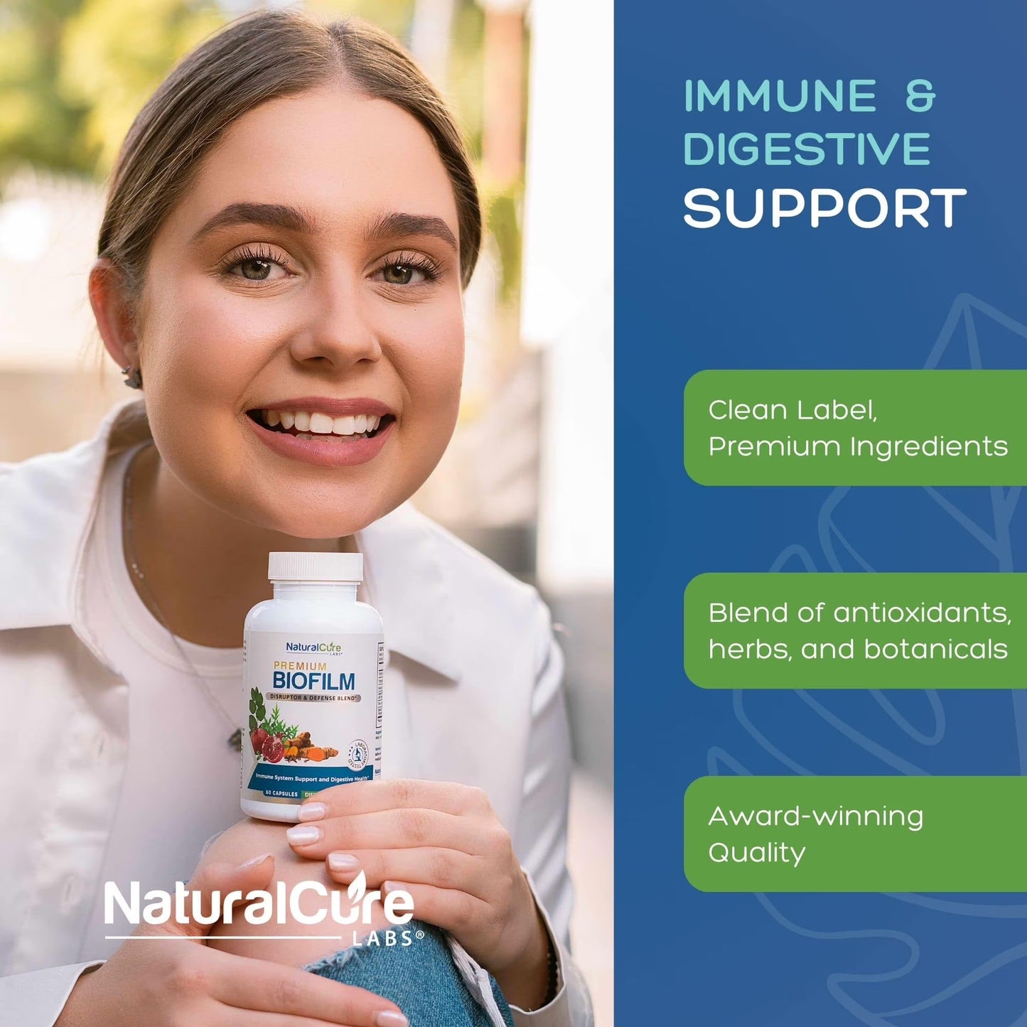 Biofilm Defense Complex - Multivitamin Turmeric & Pomegranate - 60 Capsules -